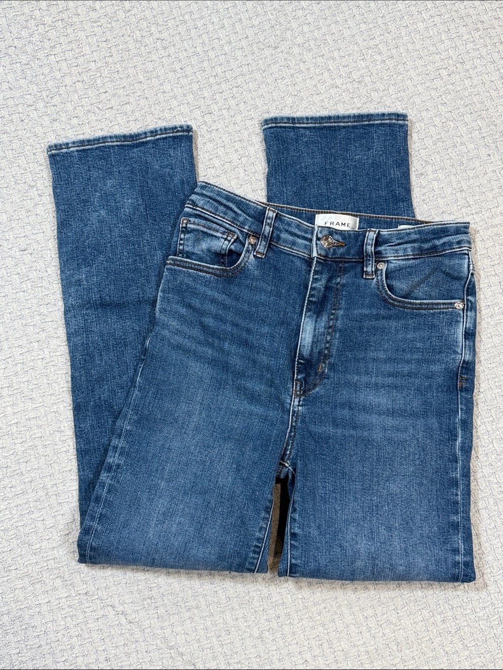 Frame Pencil Crop Hi-Rise Jeans Style #1001814 Canals Size 27